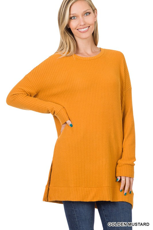 Thermal Waffle Sweater