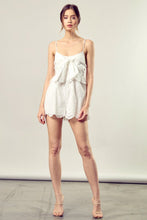 Load image into Gallery viewer, SCALLOP EDGE FRONT TIE UP ROMPER
