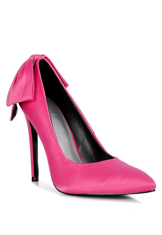 Satin Stiletto Pumps