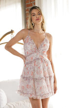 Lataa kuva Galleria-katseluun, Floral Ruffle Cami Mini Dress
