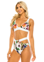 Load image into Gallery viewer, FLORAL PRINT TWO PIECE BIKINI SET
