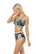 Load image into Gallery viewer, FLORAL PRINT MESH INSERTS BIKINI SET
