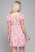 Load image into Gallery viewer, Tie Front Puff Sleeve Dress
